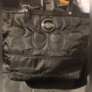 Coach Black Quilted Bag